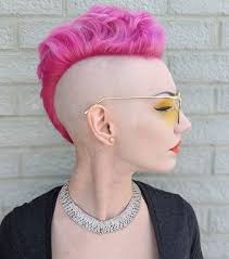 This powerful, blonde mohawk requires short hair in the center. The 50 Coolest Shaved Hairstyles For Women Hair Adviser