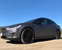 How does a matte black tesla model 3 look like? Tesla Model X Tsw Turbina Matte Black
