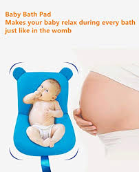 I've never met a child who isn't fascinated by bubbles! Baby Bath Mat 4everhope Soft Bath Pillow Newborn Bath Pillow Blue Amazon De Baby Products