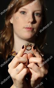 Diamond Tree Stone Engagement Ring Deborahs Editorial Stock Photo