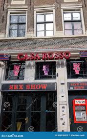 Amsterdam, Netherlands - Strip Club with Live Sex Shows in De Wallen Called  the Red Light District Editorial Stock Photo - Image of brothel, wallen:  304530813