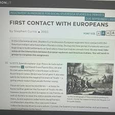 Unspoken rules of behavior that people follow to fit in. First Contact With Europeans Commonlit What S The Answer Key To This Please Answer Brainly Com