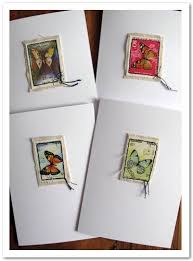 Easily cut borders, frames, card faces, and your stamped images with the turn of. Postage Stamp Cards Featuring Elmer S Products Master Craftsters Postage Stamps Crafts Postage Stamps Collage Postage Stamp Art