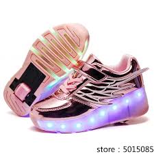 Children Kids Shoes Boys Girls Light Up Heelys Two Wheels Luminous Sneakers Usb Charging Led Roller Skate Sneakers Aliexpress