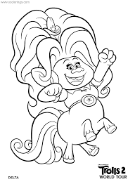 Free coloring pages with trolls world tour movie characters to make your kids busy and happy. Delta From Trolls World Tour Coloring Pages Monster Coloring Pages Poppy Coloring Page Trolls World Tour Coloring Pages