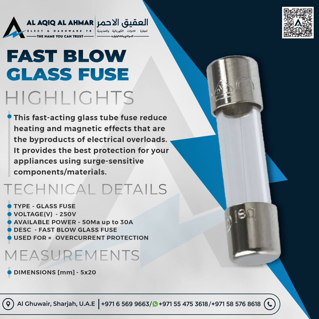 FAST BLOW GLASS FUSE 5 X 20MM product image