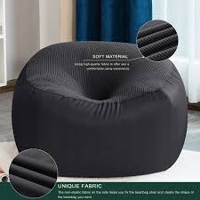 The lock is a small metal clip that blocks the inner zipper from opening. Bean Bags Home Kitchen Chun Yi Bean Bag Cover Only Pouf Chair Stuffed Birds Nest Slipcover With Zipper Refill Foam Filling Coat For Toys Pillows Large Chocolate No Filler Proplavani Cz