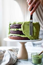 Cream Cheese Frosting Less Sweet Recipe Matcha Cake Matcha Frosting Desserts