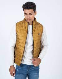 Chaleco Ligero Acolchado Ocre Jvz Outfits Jackets Fashion