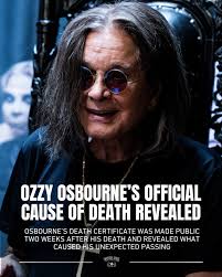 Ozzy Osbourne suffered from Parkinson's disease for several years before  his death. While Parkinson's was a contributing factor, it isn't ultimately  what he died from. His official cause of death was revealed