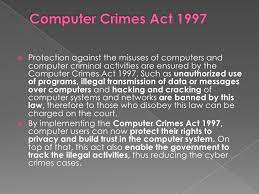 Akta jenayah komputer 1997), is a malaysian law which was enacted to provide for offences relating to the misuse of computers. Malaysia Cyber Law