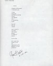 A Series Of Small Victories Charles Bukowski Bukowski Charles Bukowski Poems
