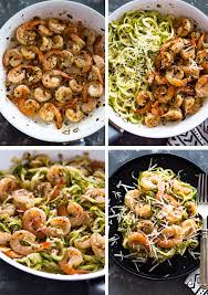 Add the shrimp in one flat layer and sprinkle with salt and pepper. 15 Minute Garlic Shrimp Zucchini Pasta Gimme Delicious