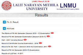 Lnmu part 2 result 2021. Lnmu Result 2019 Part 3 à¤ªà¤° à¤£ à¤® à¤œ à¤° Lalit Narayan Mithila University Ba Part 1 2 3 Bsc Bcom Ma Msc Mcom