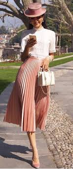 50 Classy And Casual Pleated Skirts Outfits Design Ideas Fashionssories Com Pleated Skirt Outfit Pink Skirt Outfits Classy Skirts