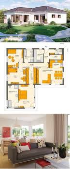Modern Bungalow Solution 100 V3 With Hipped Roof Living Haus House Building In 2020 One Floor House Plans Modern Architecture House Small House Design Architecture