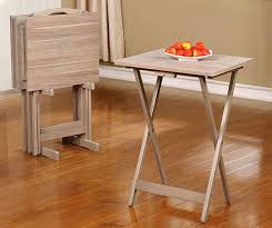 Booth Wood Tray Tables With Stand 5 Piece Set At Big Lots Tray Table Tv Tray Table Table
