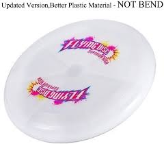 Amazon Com Fudosan Led Flying Disc Ultimate Light Up Sport Disc Glow In The Dark Durable And Long Flight 127 Gram Dia 9 8 Inch Sports Outdoors