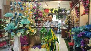 Azoco set of 2 artificial flowers with vase, fake flowers in pot silk flower arrangement decorative for home farmhouse office table centerpieces wedding party indoor decor. Katai Holds Hari Raya Promotion For Flower Arrangements Decorative Accessories Borneo Post Online