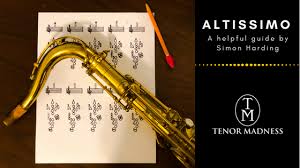 Exploring And Understanding Altissimo On The Tenor Saxophone