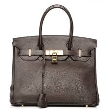 Hermes Terre Fjord Leather 30cm Birkin Bag