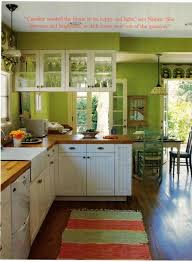 green kitchen walls