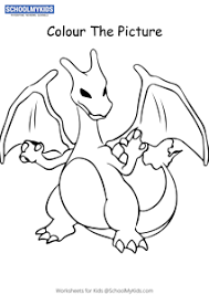 Pokémon is a series of japanese video games published by nintendo.pokemon coloring pages are widely loved and searched by kids of all ages. Pokemon Charizard Pokemon Coloring Pages Worksheets For Kindergarten First Second Grade Art And Craft Worksheets Schoolmykids Com