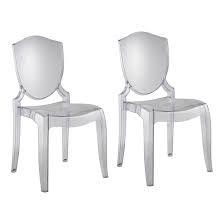 Wow Friends And Family With Your Impeccable Style Courtesy Of The Odessa Ghost Chair This Sturdy Chair Is Feat Accent Chair Set Clear Chairs Transparent Chair