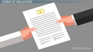 A contractual obligation can come in different forms, including the completion of certain tasks, avoidance of certain acts, delivery of products or services, and the payment of consideration. Obligation Legal Definition Types Examples Video Lesson Transcript Study Com