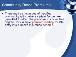 Calculate the insurance expense for the mediclaim plan, including coverage of specific illness of $ 500,000, to be paid by anthony's father. Premium Calculation In Health Insurances Method Of Premium Calculation In Health Insurance 1 Community Rated Premiums 2 Risk Related Experience Rated Ppt Download