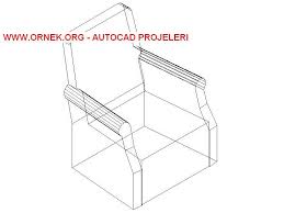 3 Boyutlu Kompozit Masa Autocad Tekli Koltuk Koltuklar