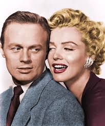 Richard Widmark and Marilyn Monroe