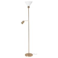 Flugbo Floor Uplt Read Lamp W Light Bulb Brass Color Glass Ikea In 2020 Ikea Floor Lamp Light Bulb Lamp