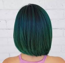 Black with emerald green dip dye. Mesmerizing Emerald Green Hair Ideas To Enrich Your Look Fashionisers C
