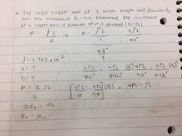A Wire Of Length L And Resistance R Is Stretched So That Its Length Is  Doubled And The Area Of Cross Section Is Halved. How Will Its I )Resistance  Change. Ii )Resistivity