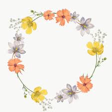 Download Premium Png Of Round Mixed Flowers Frame Patterned Transparent In 2020 Flower Illustration White Flower Wallpaper Flower Background Design