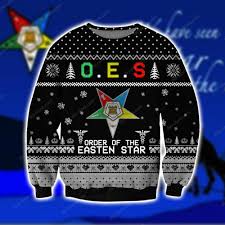 What are you waiting for? Order Of The Eastern Star Knitting Pattern 3d Print Ugly Christmas Swe Dio Store