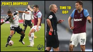 By pontyjack » mon feb 08, 2021 3:37 pm. Fulham 0 0 West Ham Red Card For Tomas Soucek Elbow By Mike Dean Post Match Analysis Fulwhu Youtube