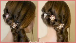 Prom hairstyles are important as your dress. Side Swept Formal Hairstyle For Prom Youtube