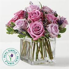 1 800 Flowers Graceful Lavender Bouquet By Real Simple Flower Delivery Flower Arrangements Beautiful Flower Arrangements