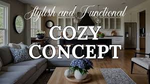Cozy Open Concept Kitchen Living Room