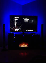 Future Home Of My Xbox One 60 Inch 3d Smart Tv Ambient Strip Led Lighting Behind Xboxone
