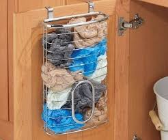 Grocery bag trash holder kitchen gadget. 31 Products That Ll Finally Help Give Your Kitchen The Level Of Organization It Deserves Storing Plastic Bags Plastic Bag Holders Door Organizer