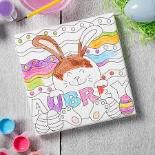 The first was an accident, really. Personalized Coloring Canvas Print Easter Bunny