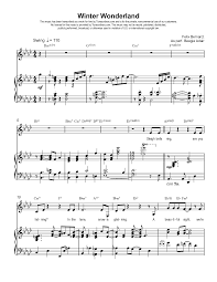 Tunescribers Winter Wonderland Sheet Music