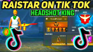 You know many of freefire players can give one tap. Raistar On Tik Tok Raistar Headshot King Free Fire Sudhanshu Gaming Youtube
