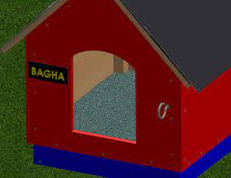 The brick foundation elevates the doghouse off the ground. How To Build A Dog House With Pictures Wikihow