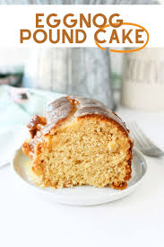 Easy eggnog pound cake — this eggnog infused pound cake starts with a box mix for a super easy holiday treat! Eggnog Bundt Cake Recipe Sizzling Eats