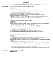 Simple resume format for sales. Dental Sales Representative Resume Samples Velvet Jobs
