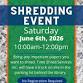 Shredding Event (In-Person)